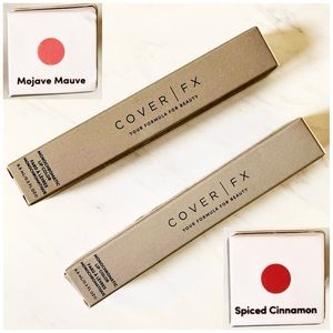 Cover FX Monochromatic Lip Color in Mojave Mauve Pink & Spiced Cinnamon Red